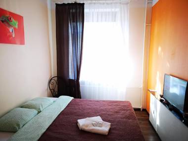 Orange studio apartment