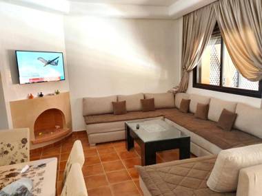 2 bedrooms appartement with shared pool furnished terrace and wifi at Marrakech