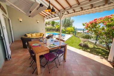 Villa de 3 chambres avec vue sur la mer piscine privee et jardin clos a Le Diamant a 1 km de la plage