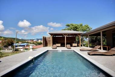 Villa Latitude 14.54 : 4 ch piscine vue mer spot de kitesurf