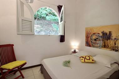 Villa Palmier rouge : 3 ch piscine à débordement vue mer et végétation