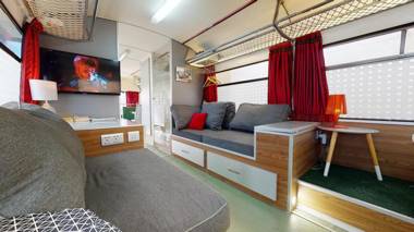 Gozo Bus Glamping - Stay on a 1974 vintage Maltese bus in Xlendi