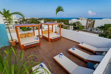 Terrasse Hotel Playa del Carmen