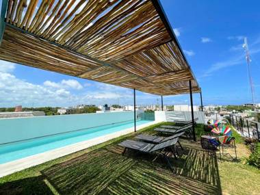 Jungle Lofts by Simply Comfort Tulum Centre Rooftop Patio and Pool