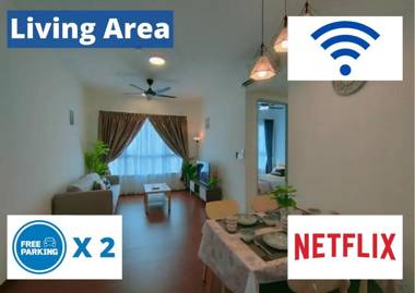 Bukit Rimau Cozy City View 2R2B 8Pax