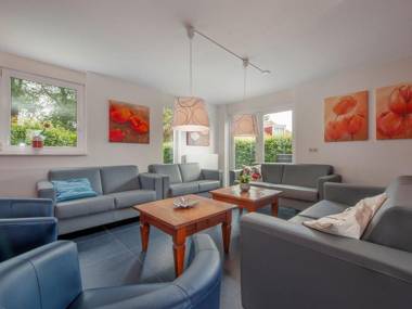 Comfortable villa with sun shower in green surroundings