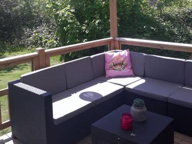 Modern 6 person chalet in Frisian nature