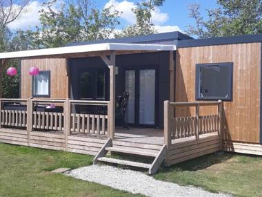 Modern 6 person chalet in Frisian nature