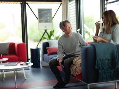 Modern trendy F1 theme lodge just 100 m. from the sea