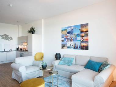 Modern apartment in the Scheveningen harbor