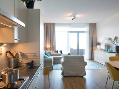 Modern apartment in the Scheveningen harbor