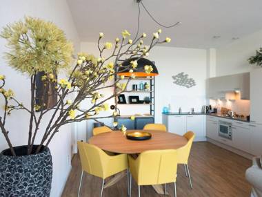 Modern apartment in the Scheveningen harbor