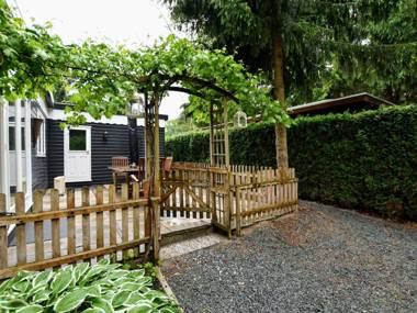 Pleasant chalet with a beautiful private garden featuring two terraces