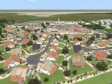 Modern bungalow with three bathrooms 500 m. from the beach