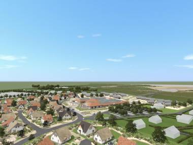 Modern lodge with combi-microwave beach at 500 m.