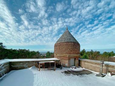 Skyscraper apartment on the highest point with beautiful view