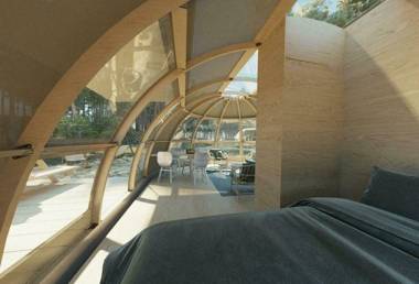 Riverdome met privé sanitair - en weids uitzicht - NIEUW 2021