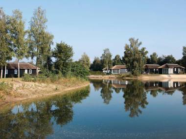 Thatched lodge with AC and a dishwasher in green Twente