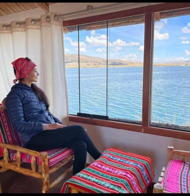 Uros Aruma Uro on Uros Floating Islands