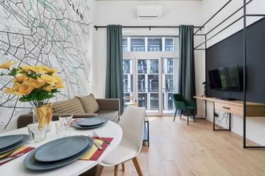 Mezzanine Studio Zarembowicza Wrocław Airport by Renters