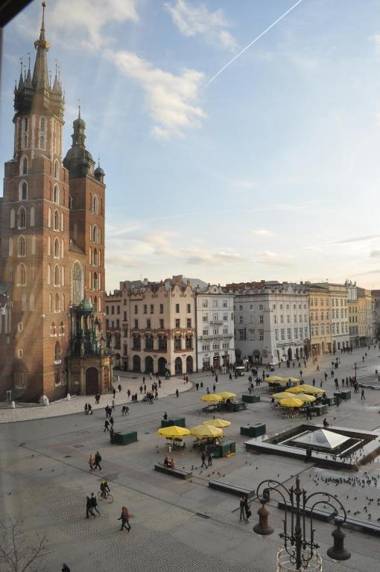 Sleeping in Krakow Main Market