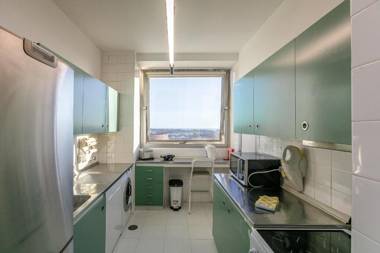 LovelyStay - Spacious 3BR Flat with AC and Balcony