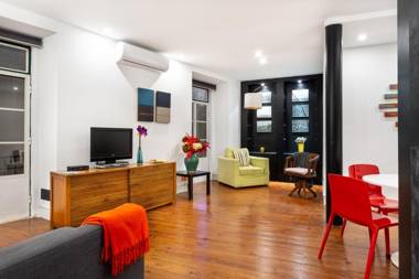 ALTIDO Bold and colourful 1-bed flat at the heart of Chiado nearby Carmo Convent