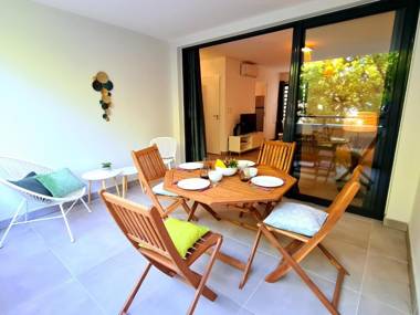 Appartement le Cattleya à proximité du lagon de l'Ermitage les bains pour 4 personnes