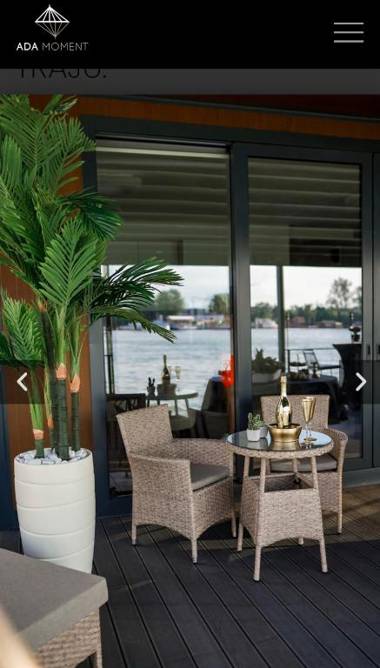 ADA MOMENT Splav- kuca na reci Beograd- Floating House on SAVA RIVER Belgrade