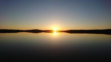 Arctic Island - Remote island reachable only by boat or snowmobile