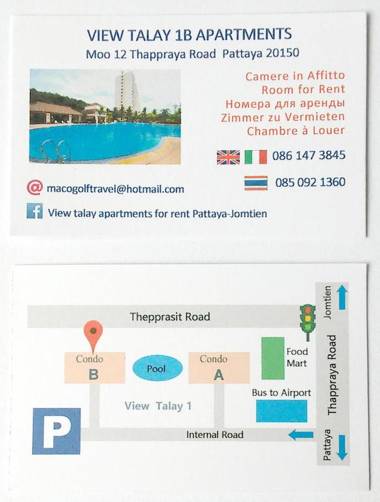 B&B View Talay 1B Studio Jomtien