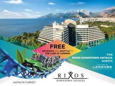 Rixos Downtown Antalya All Inclusive - The Land of Legends Access