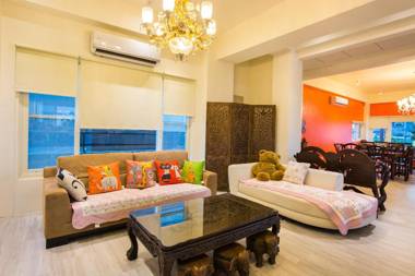 colorful wooden horse homestay