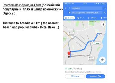 Two level apartment Odessa for 4