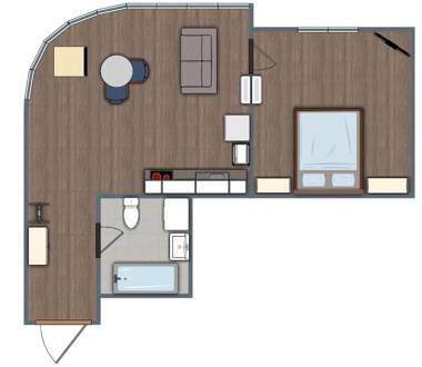 Gagarin Plaza Design Apartment