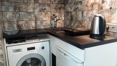 Apartment with fireplace