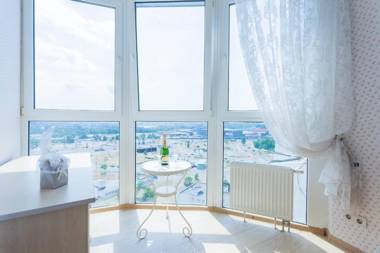 Stylish views Apartments in the parasol. Parus .Obolonskaya embankment