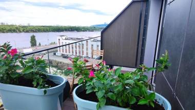 Rybalsky Studio apartment Dnipro view