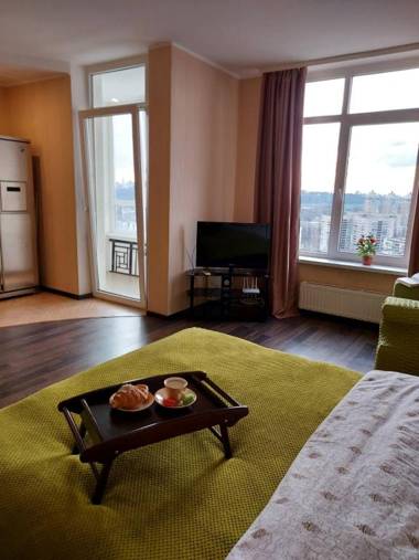 Видовая студия на 22 этаже рядом с м Левобережная