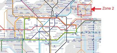 50 meters to the metro