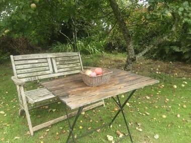 Tranquil wood cabin set in a beautiful orchard