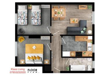 Two Bedroom Apartment by Klass Living Serviced Accommodation Motherwell - Anderson Apartment With WiFi &Parking