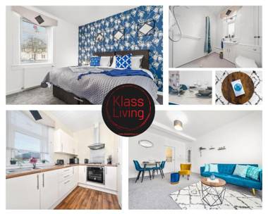 One Bedroom Apartment by Klass Living Serviced Accommodation Hamilton - Back'O'Barns Apartment With WiFi