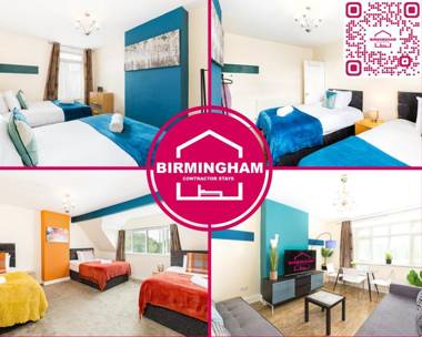 Contractors Digs with Bedrooms with 6 Separate Beds close to NEC HS2 and JLR by Birmingham Contractor Stays