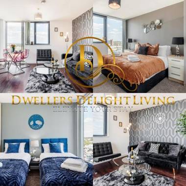 Basildon - Dwellers Delight Living Ltd Serviced Accommodation 2 Bedroom Penthouse with Free Wifi & secure parking