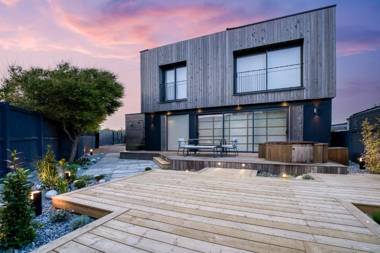 Beach house with hot tub parking and cinema room
