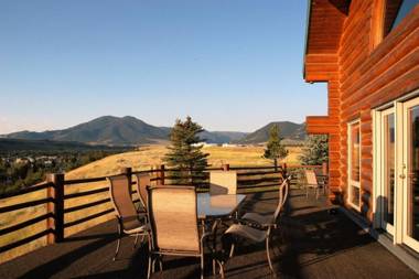 Over Look Town at Dog Friendly Spruce Lodge with Hot Tub by AAA Red Lodge Rentals