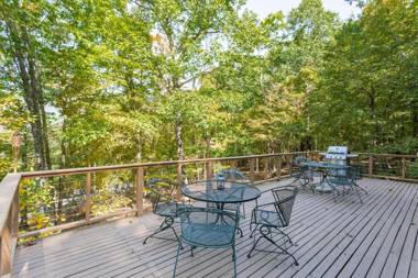 Private Lake WiFi & Huge Deck at Chalet Cabin!