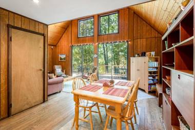 Private Lake WiFi & Huge Deck at Chalet Cabin!