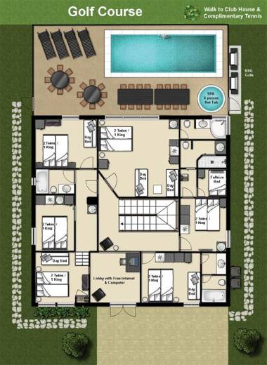 Eleven-Bedroom Disney Area Golf Resort Estate